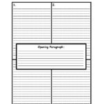 Blank Four Square Writing Template