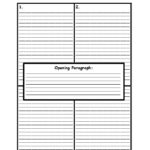 Blank Four Square Writing Template