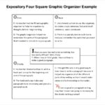 Blank Four Square Writing Template