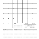 Blank Monthly Work Schedule Template