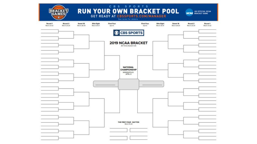 Blank Ncaa Bracket Template