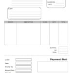 Blank Pay Stub Template Word