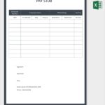 Blank Pay Stub Template Word