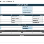 Blank Pay Stubs Template