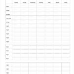 Blank Revision Timetable Template