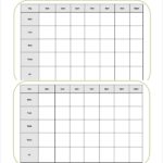 Blank Revision Timetable Template