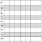 Blank Revision Timetable Template