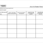 Blank Rubric Template