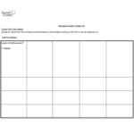 Blank Rubric Template