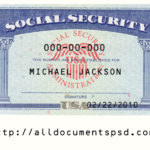 Blank Social Security Card Template