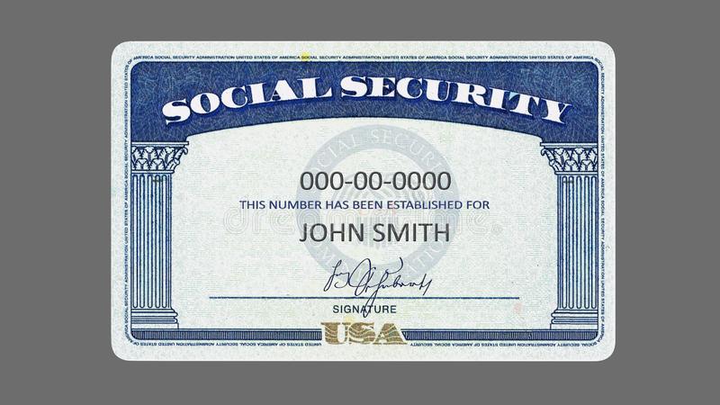 Editable Social Security Card Template