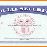 Blank Social Security Card Template