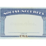 Blank Social Security Card Template