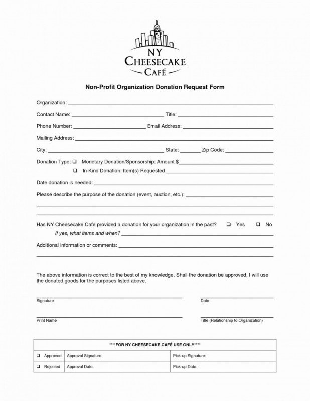 Blank Sponsorship Form Template