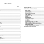 Blank Table Of Contents Template