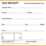 Blank Taxi Receipt Template