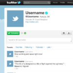 Blank Twitter Profile Template