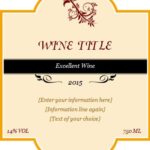 Blank Wine Label Template