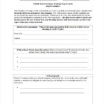 Book Report Template High School