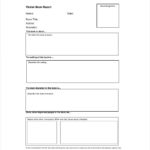 Book Report Template In Spanish