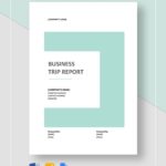 Business Trip Report Template Pdf