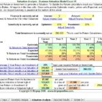 Business Valuation Report Template Worksheet