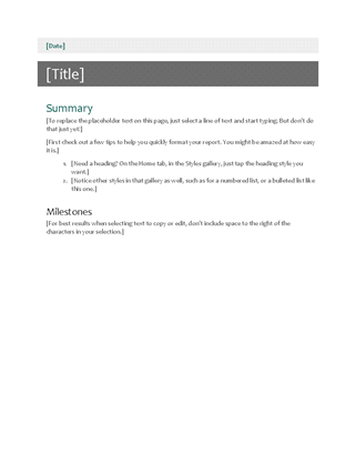 Check Out Report Template