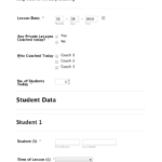 Coaches Report Template