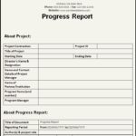 Company Progress Report Template