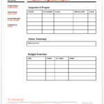 Company Progress Report Template