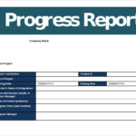 Company Progress Report Template