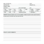 Construction Daily Report Template Free