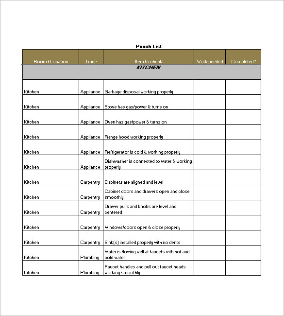 Construction Deficiency Report Template