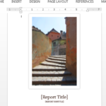 Cover Page Of Report Template In Word