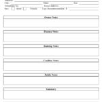 Credit Analysis Report Template