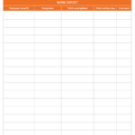 Daily Work Report Template