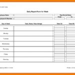 Daily Work Report Template