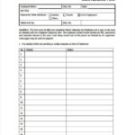 Daily Work Report Template