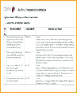 Development Status Report Template (2) - TEMPLATES EXAMPLE | TEMPLATES ...