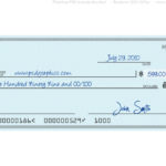 Editable Blank Check Template