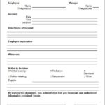 Employee Incident Report Templates