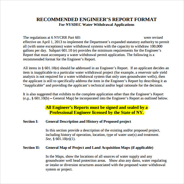 Engineering Lab Report Template