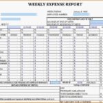 Expense Report Spreadsheet Template Excel