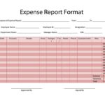 Expense Report Spreadsheet Template Excel