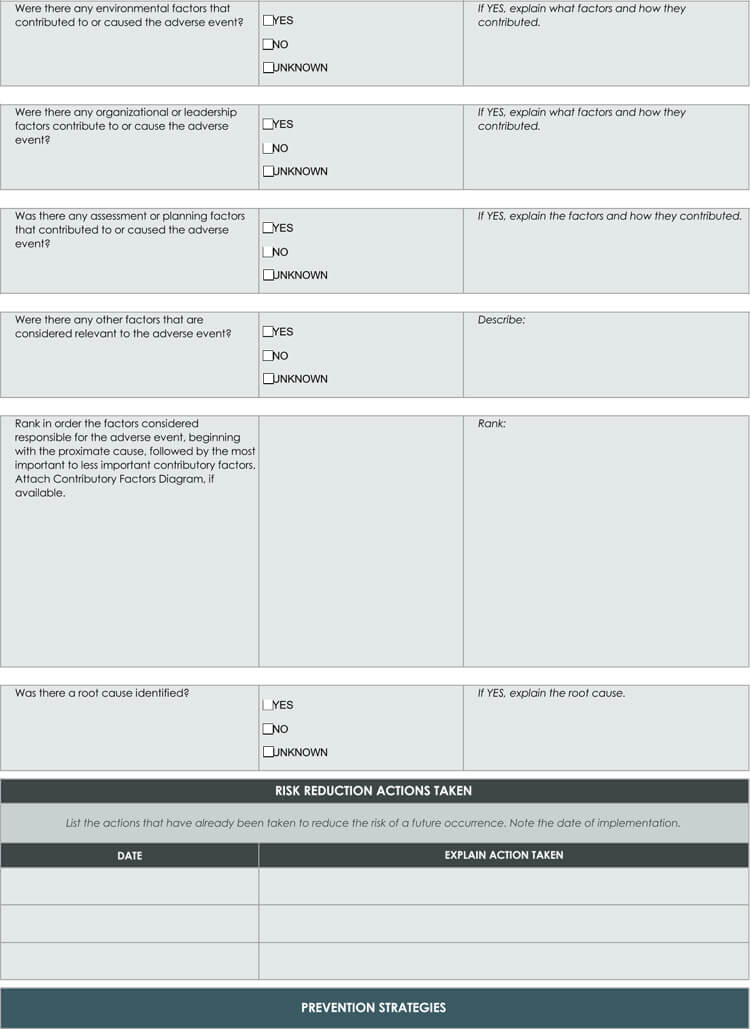 Failure Analysis Report Template