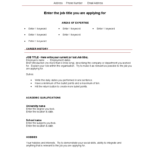 Free Blank Cv Template Download