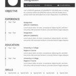 Free Blank Resume Templates For Microsoft Word