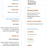 Free Blank Resume Templates For Microsoft Word