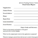 Funding Report Template