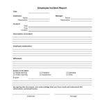 Generic Incident Report Template